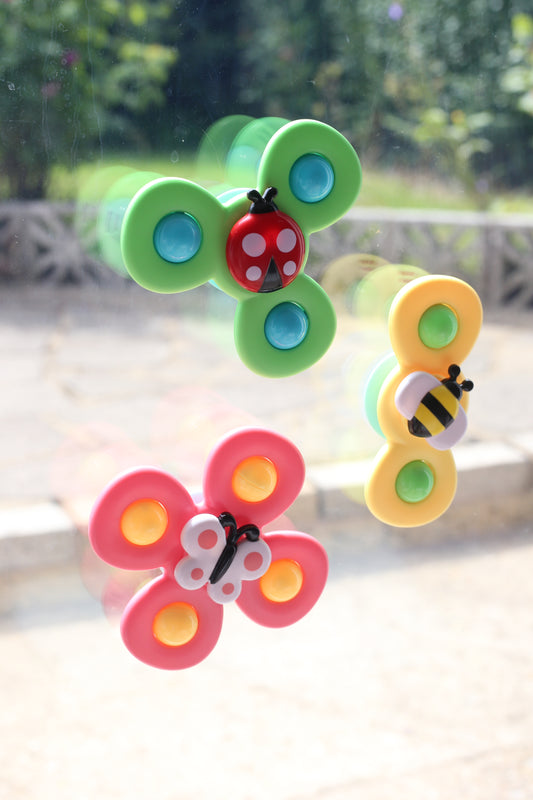 Suction Fidget Spinners | Set of 3